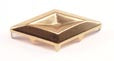 Silver Diamond Reversed Nailhead Studs - 26x12mm - 25 Pieces
