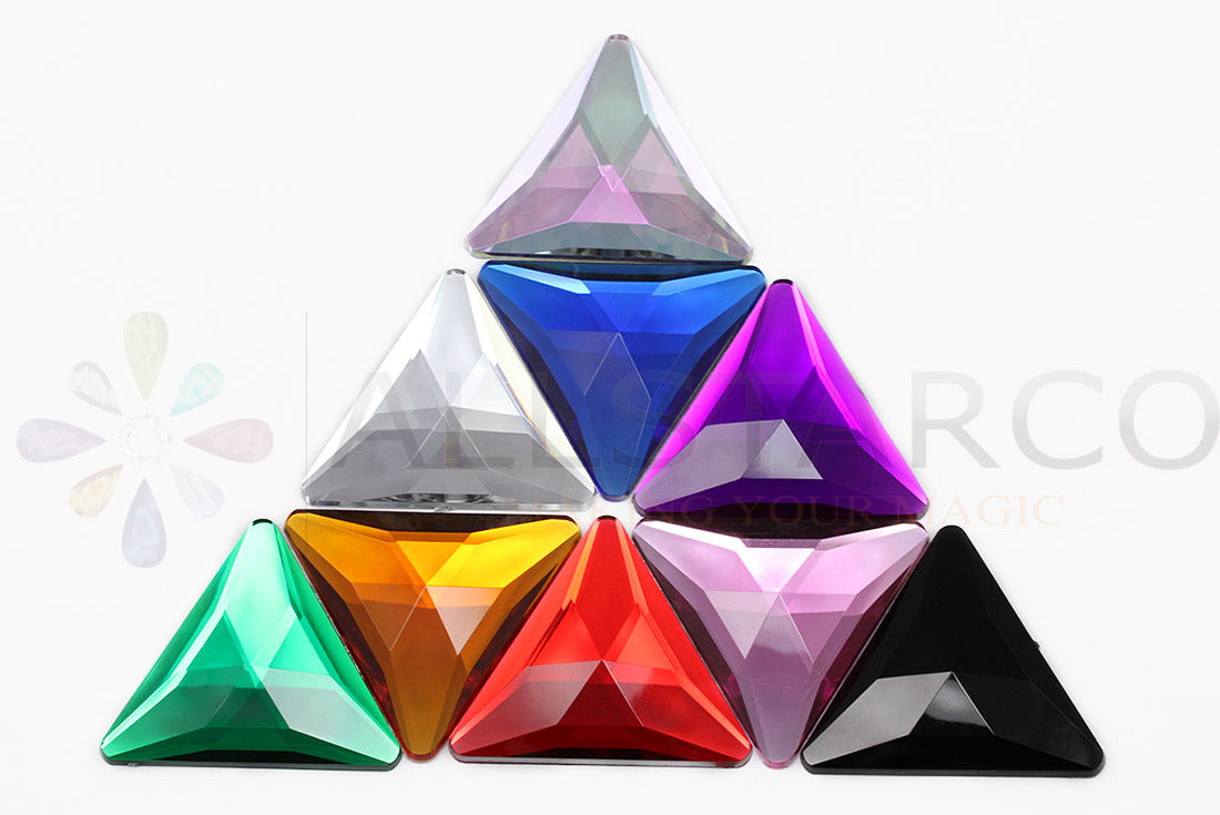 extra large stick on triangle gems plastic sticky jewels self adhesive rhinestones big gemstones huge stones acrylic cabochons for cosplay prop making steven universe diy craft furniture embellishments display merchandising windows décor walls theater decoration film making lead free with glue peel and stick stickon allstarco