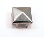 Silver Pyramid Square Nailhead Studs