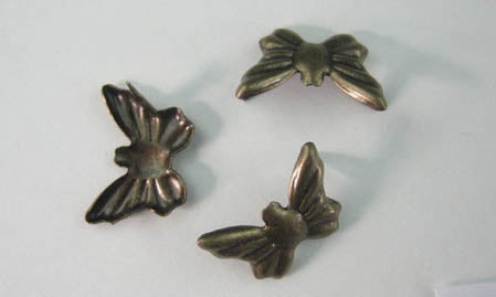 Copper Butterfly Nailhead Studs -14x10mm - 80 Pieces
