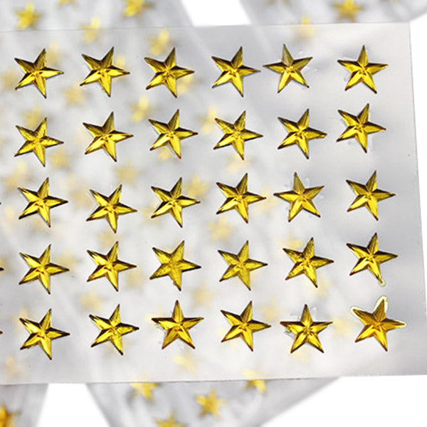 gold topaz amber star stick on gems self adhesive jewels lead free face stones party cosplay face gemstones rhinestones card making invitations body jewels skin phone craft embellishments with glue sparkle crafting scrapbooking diy peel and stick halloween birthday wedding shinny allstarco plastic sticky jewels stickon stick-on rhinestones