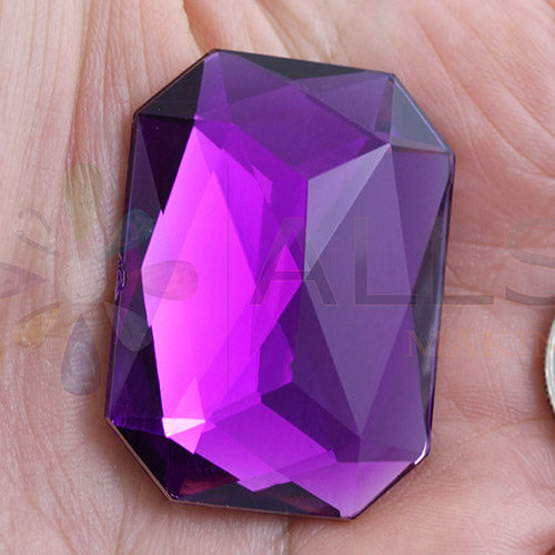 purple amethyst extra large octagon flat back huge giant jumbo acrylic gems plastic rhinestones for craft gemstones body jewels face skin cabochons embellishments cosplay prop making jewelry making party diy crafts costume making scrapbooking high quality allstarco décor stones larp events film making