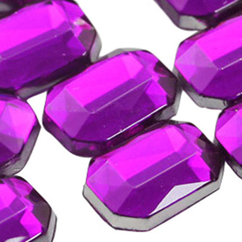 purple amethyst octagon flat back acrylic gems plastic rhinestones for craft gemstones body jewels face skin cabochons embellishments cosplay prop making jewelry making party diy crafts costume making scrapbooking high quality allstarco décor stones larp events film making