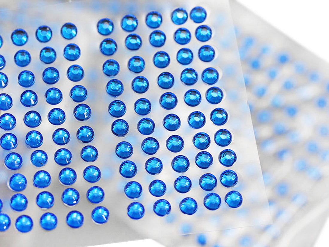 Diamantes de imitación de zafiro azul para pegar