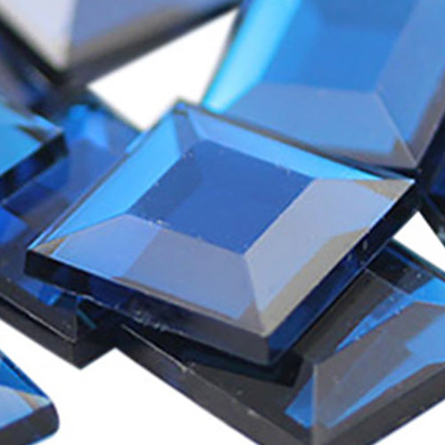 blue capri square flat back acrylic gems plastic rhinestones for craft gemstones body jewels face skin cabochons embellishments cosplay prop making jewelry making party diy crafts costume making scrapbooking high quality allstarco décor stones larp events film making
