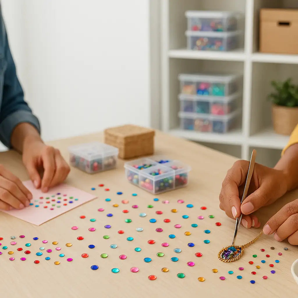 Rhinestone crafts for elementary schools.