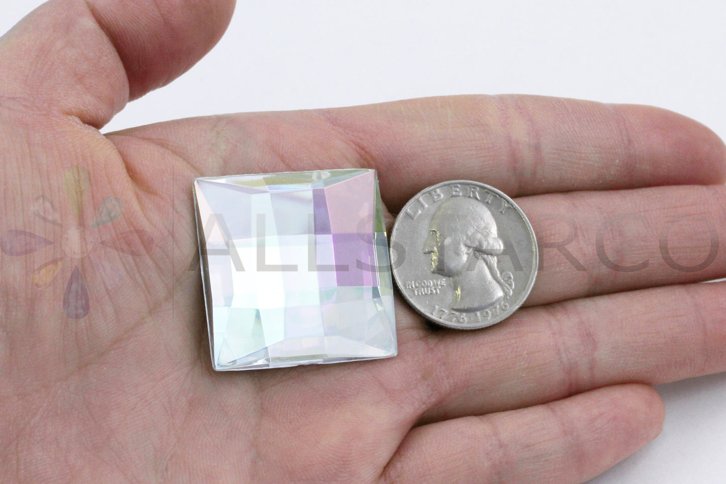 crystal clear ab iridescent square extra large big huge jumbo flat back acrylic gems plastic rhinestones for craft gemstones body jewels face skin cabochons embellishments cosplay prop making jewelry making party diy crafts costume making scrapbooking high quality allstarco décor stones larp events film making
