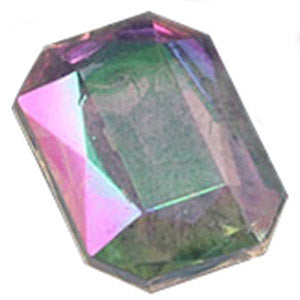 crystal ab octagon emerald acrylic diamonds wedding plastic décor gems confetti table scatter aquarium jewels stones iridescent party stones special occasions bridal showers sparkling decorations  vase fillers centerpieces dazzle accent floral arrangements point back gemstones allstarco diy crafts crafting
