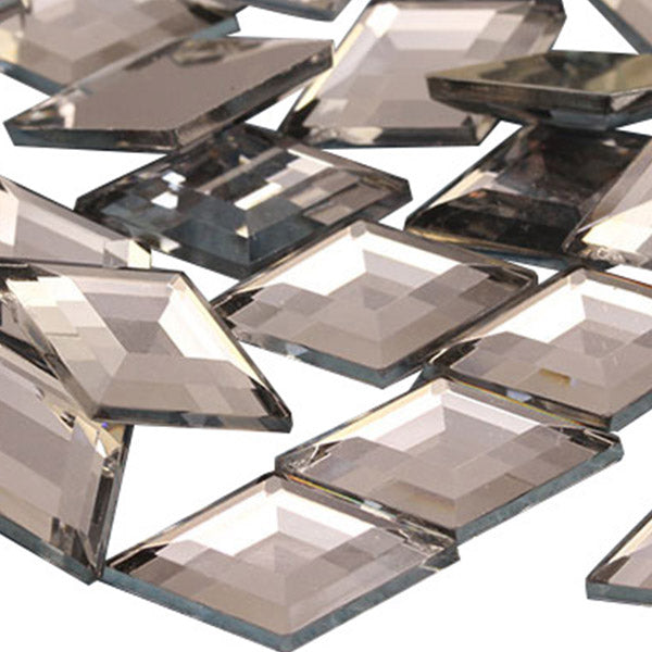 Gemmes diamant à dos plat transparentes - 18 x 11 mm