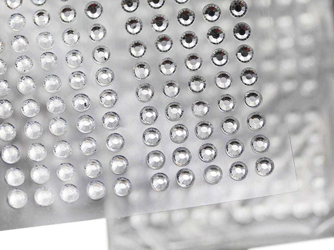 Strass autocollants transparents