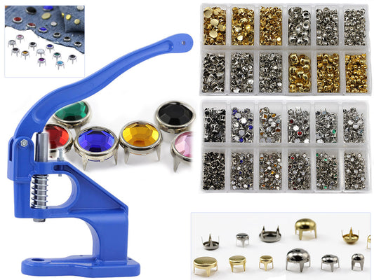 Kit de clous et strass de luxe - Kit de pose de clous plus 2500 clous et strass