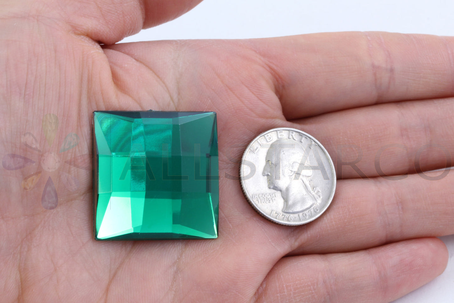 green emerald square extra large big huge jumbo flat back acrylic gems plastic rhinestones for craft gemstones body jewels face skin cabochons embellishments cosplay prop making jewelry making party diy crafts costume making scrapbooking high quality allstarco décor stones larp events film making