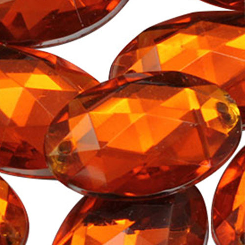 orange hyacinth oval flat back sew on sewing beads craft gems plastic rhinestones acrylic gemstones jewels with holes for clothing embellishments costume making cosplay diy garment prop making dress jewels for fabric crystals allstarco