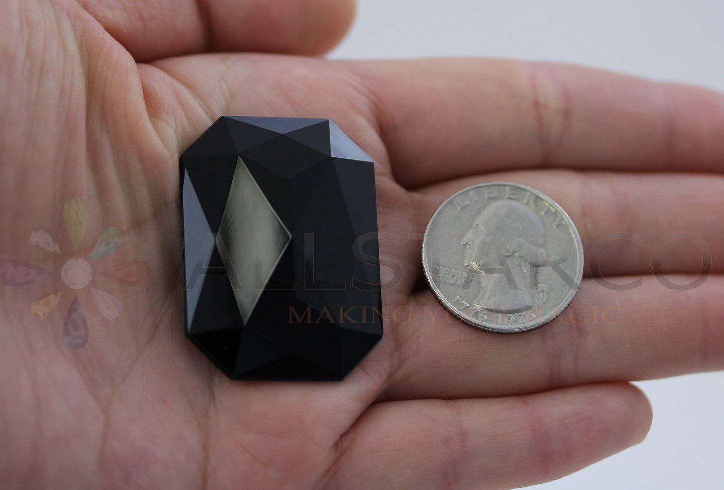 jet black extra large octagon flat back huge giant jumbo acrylic gems plastic rhinestones for craft gemstones body jewels face skin cabochons embellishments cosplay prop making jewelry making party diy crafts costume making scrapbooking high quality allstarco décor stones larp events film making