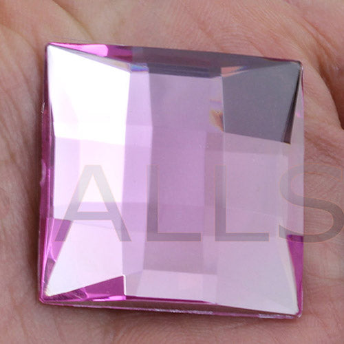 pink light rose square extra large big huge jumbo flat back acrylic gems plastic rhinestones for craft gemstones body jewels face skin cabochons embellishments cosplay prop making jewelry making party diy crafts costume making scrapbooking high quality allstarco décor stones larp events film making