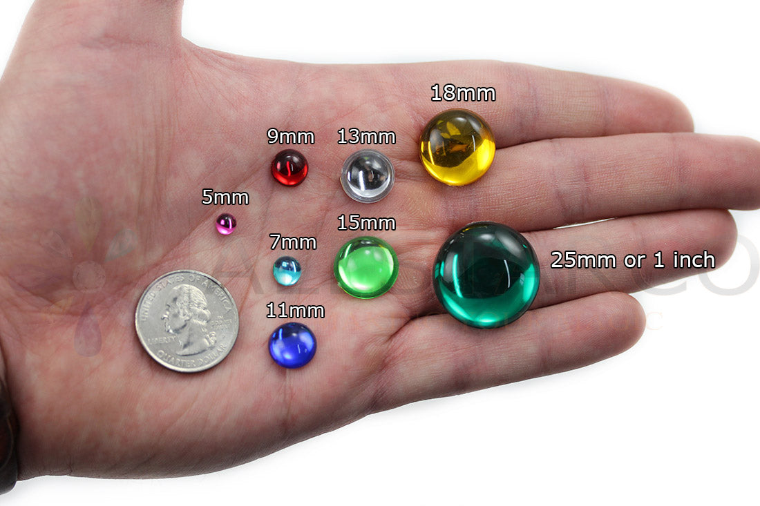 size chart comparison reference next to coin quarter round circle cabochon pearls flat back acrylic gems plastic rhinestones for craft gemstones body jewels face skin cabochons embellishments cosplay prop making jewelry making party diy crafts costume making scrapbooking high quality allstarco décor stones larp events film making card making crafting school kids fun creative