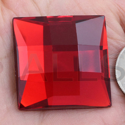 red ruby square extra large big huge jumbo flat back acrylic gems plastic rhinestones for craft gemstones body jewels face skin cabochons embellishments cosplay prop making jewelry making party diy crafts costume making scrapbooking high quality allstarco décor stones larp events film making