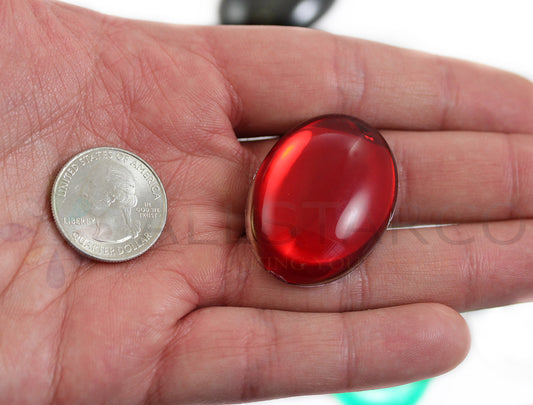 red ruby extra large huge big jumbo oval cabochon pearls flat back acrylic gems plastic rhinestones for craft gemstones body jewels face skin cabochons embellishments cosplay prop making jewelry making party diy crafts costume making scrapbooking high quality allstarco décor stones larp events film making card making crafting school kids fun creative