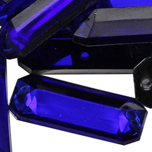 blue sapphire baguette rectangle rectangular flat back sew on sewing beads craft gems plastic rhinestones acrylic gemstones jewels with holes for clothing embellishments costume making cosplay diy garment prop making dress jewels for fabric crystals allstarco