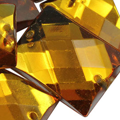 gold topaz rectangle rectangular flat back sew on sewing beads craft gems plastic rhinestones acrylic gemstones jewels with holes for clothing embellishments costume making cosplay diy garment prop making dress jewels for fabric crystals allstarco
