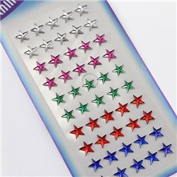 8mm Stick On Star Gems For Face, Body and More! - 50 Pieces