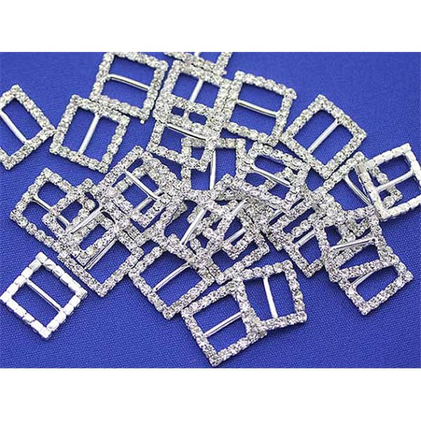 10 SQUARE RECTANGLE ROUND OVAL HEART RHINESTONE BUCKLES 