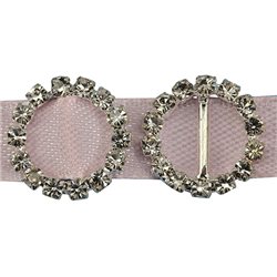 Rond Cristal Strass Ribbon Buckles 15mm 10 Msx