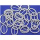 20x28mm Oval Crystal Rhinestone Ribbon Buckles For Card Making and DIY Wedding Invitations - 10 Pieces