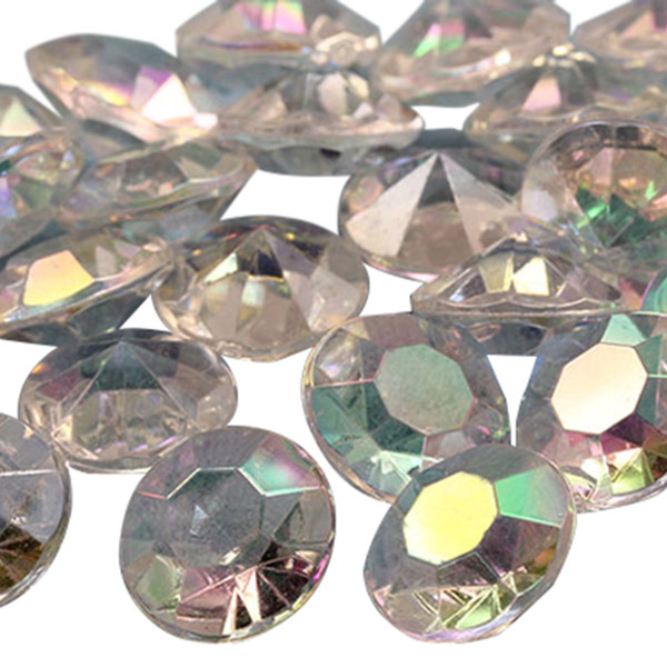 20mm 25 Carats Plastic Diamonds AB Coating For 25/CNT 