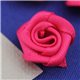19/32" Pink Fabric Rose Floral Embellishments For Scrapbooking - 50 Pieces