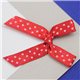 1 31/32" Polka Dot Fabric Bow Embellishments For Scrapbooking - 50 Pieces