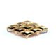 26X12mm Gold Style 5500 Diamond Waffle Nailhead 8 Prongs Non Rusting - 36 Pieces