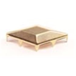 26X12MM Gold STYLE 5522 Diamond Raised Nailhead 8 Prongs Non Rusting - 25 Pieces