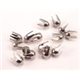 HEAVY DUTY SILVER LEATHER STUDS STYLE 12DOME LONG LEG 3.5MM - 150 Pieces