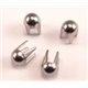 HEAVY DUTY SILVER LEATHER STUDS STYLE 20DOME LONG LEG 5MM - 150 Pieces