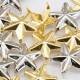 Size 60 12MM Gold Star Nailhead 5 Prongs Non Rusting - 50 Pieces