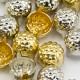 Size 30 6mm Gold Hi-Bead Nailhead 4 Prongs Non Rusting  - 100 Pieces