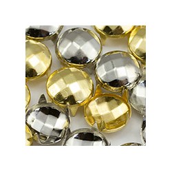 Size 20 5mm Gold Box Diamond Nailhead 4 Prongs Non Rusting - 100 Pieces