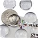 Round Clear Acrylic Cabochons Flat Back 18mm