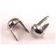 Heavy Duty Silver Leather Studs Style 30Dome 2 Prongs 6Mm