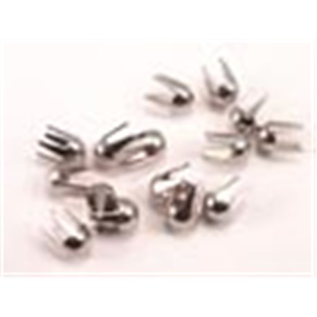 Heavy Duty Silver Leather Studs Style 10Dome Long Leg 3Mm