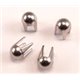 Heavy Duty Silver Leather Studs Style 20Dome Long Leg 5Mm