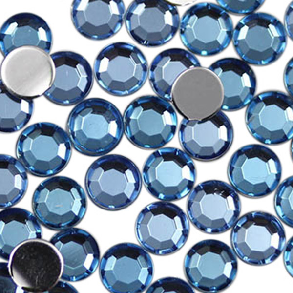 Acrylic Rhinestones Flat Back 1.5mm SS5 1440 Pcs Blue Sapphire A09
