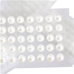 Stick On Pearls 5mm 5 Sheets / 250 Pcs