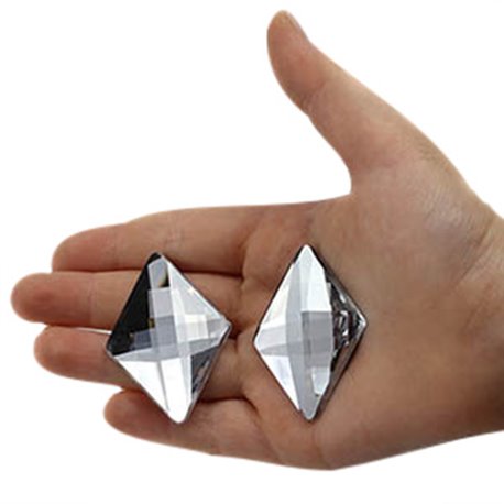 Diamant Acrylique Gemmes Dos Plat 42x30mm