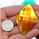 Giant Diamond Gems Flat Back 67x48mm / 2-58 x 1-7/8" 2 Pcs