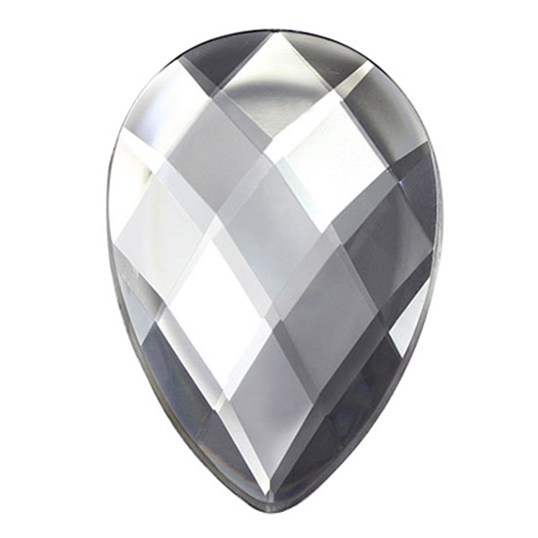 Teardrop Acrylic Gems Flat Back 10x6mm 100 Pcs Crystal Clear A01