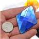 Self Adhesive Giant Diamond Gems Flat Back 67x48mm / 2-5/8 x 1-7/8" 1 Pc