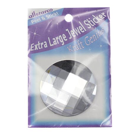 Self Adhesive Extra Large Round Gems FB 60mm / 2-3/8"1 Pc