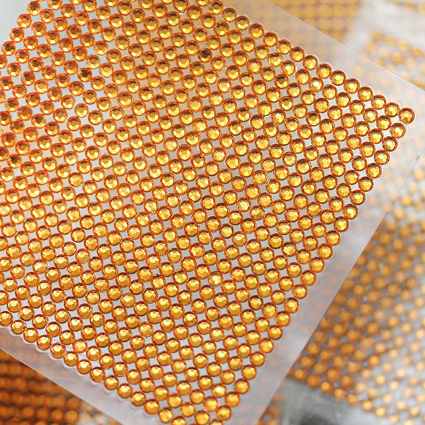 Self Adhesive Rhinestones SS12 3mm 5 Sheets / 500 Pcs